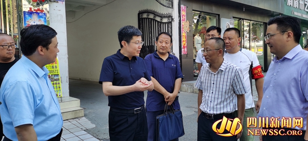 吴成钢率队开展创城督导检查工作