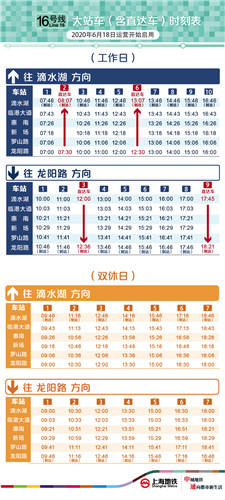 上海地铁16号线时刻表图片