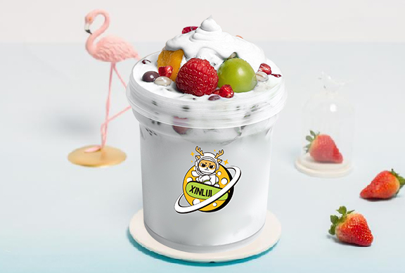 辛李记酸奶·原味拉丝酸奶水果捞