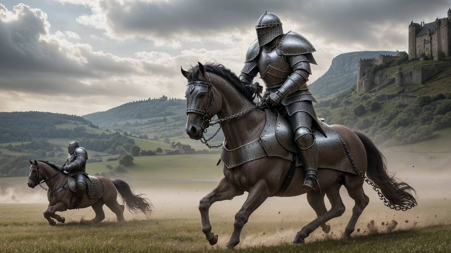 中世纪风格美图分享,快来领走你的骑士