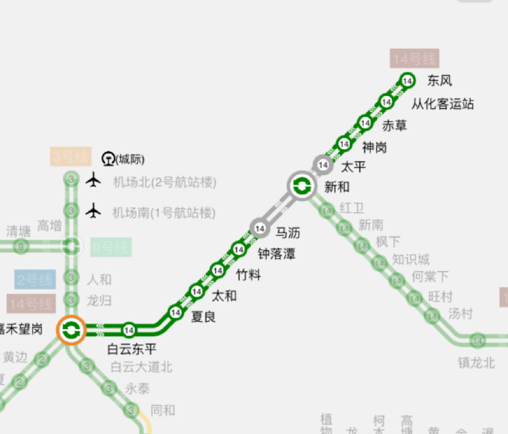 14号线地铁线路图图片