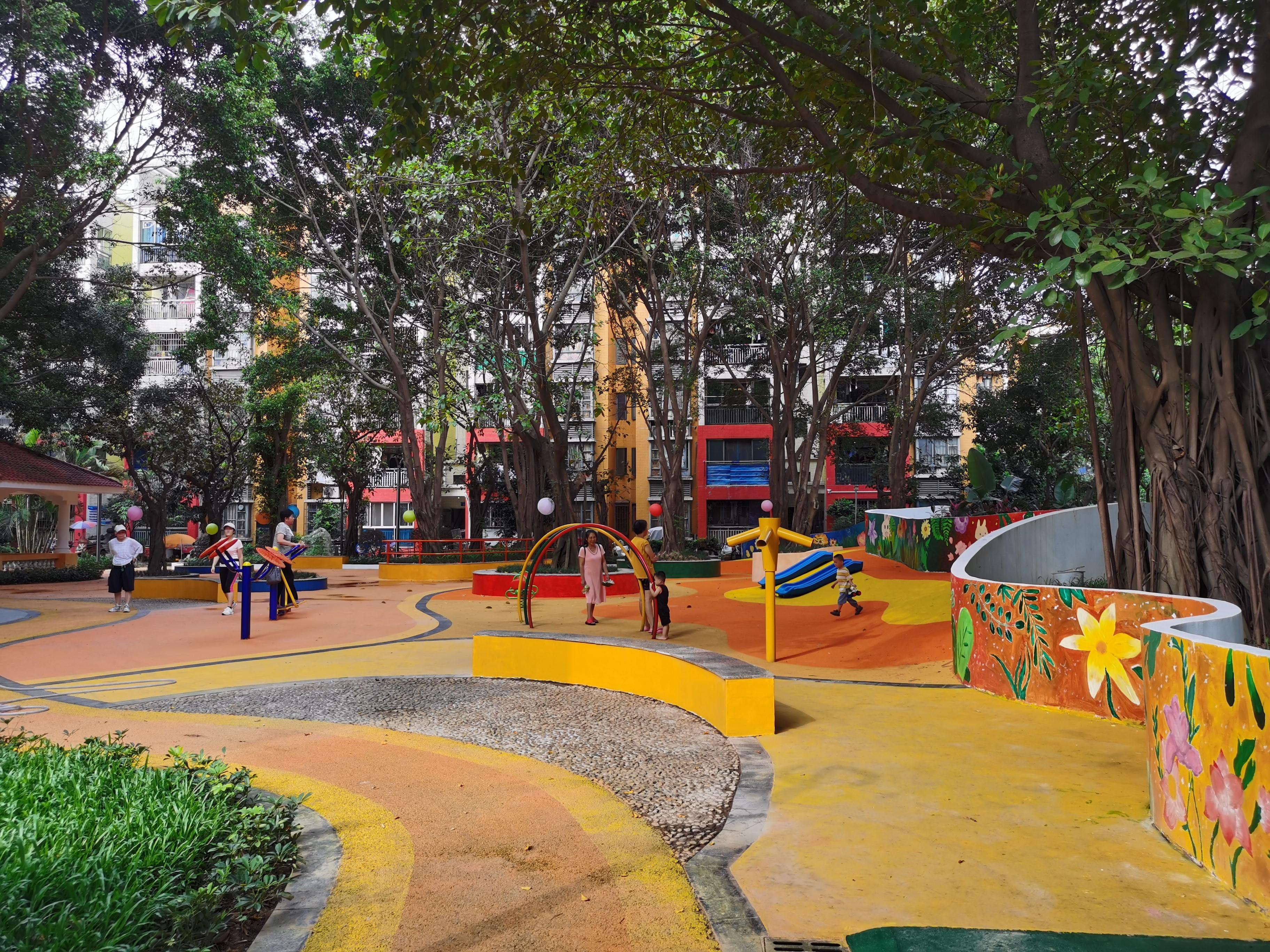 共建工程惠民生,广州白云区金沙街新社区口袋公园启用