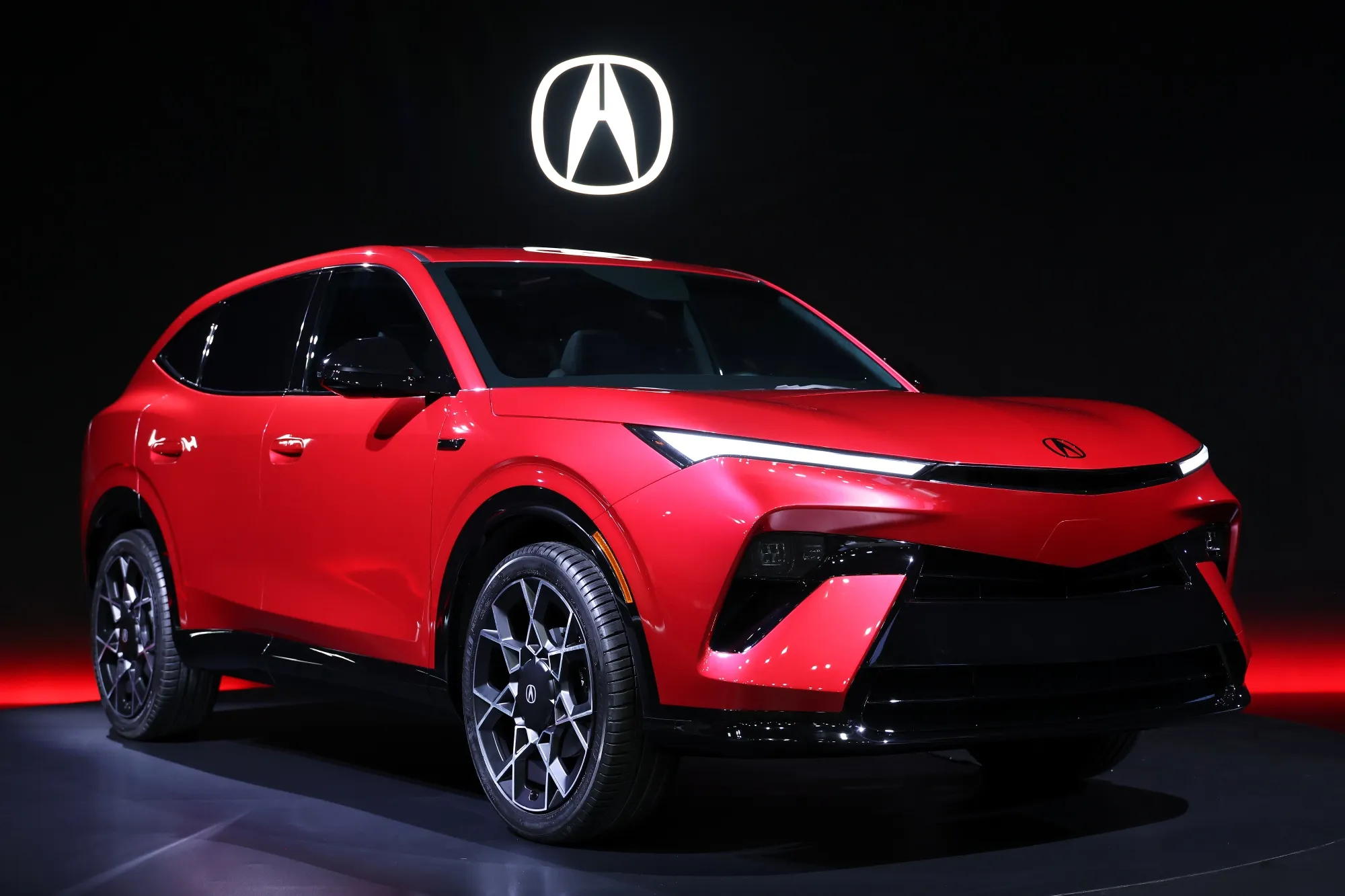 A Honda Motor Co. Acura hybrid SUV prototype displayed at a news conference in Tokyo, on May 14, 2026. Photographer: Kiyoshi Ota/Bloomberg