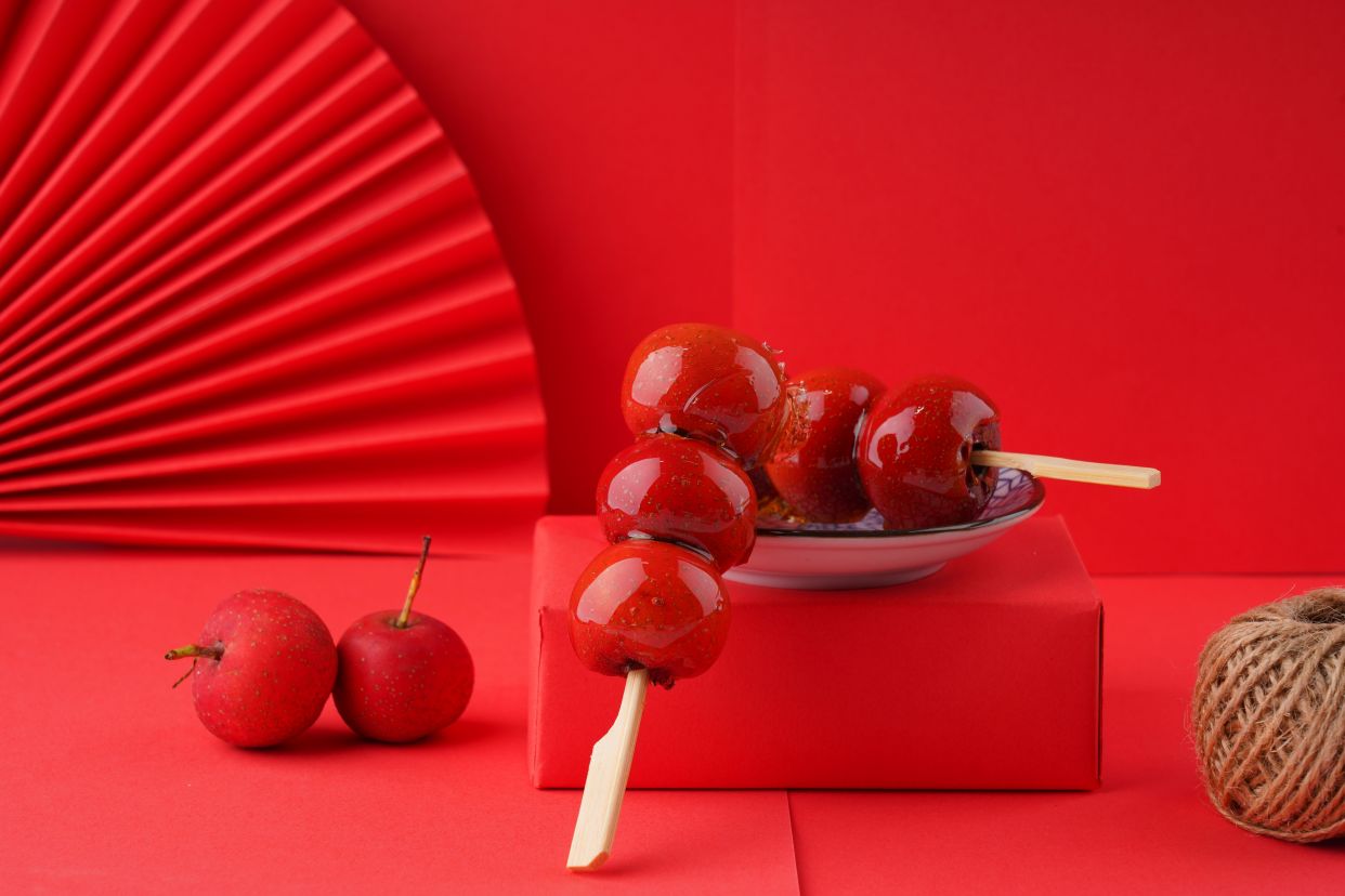 糖啵虎小串糖葫芦,国潮元气小吃