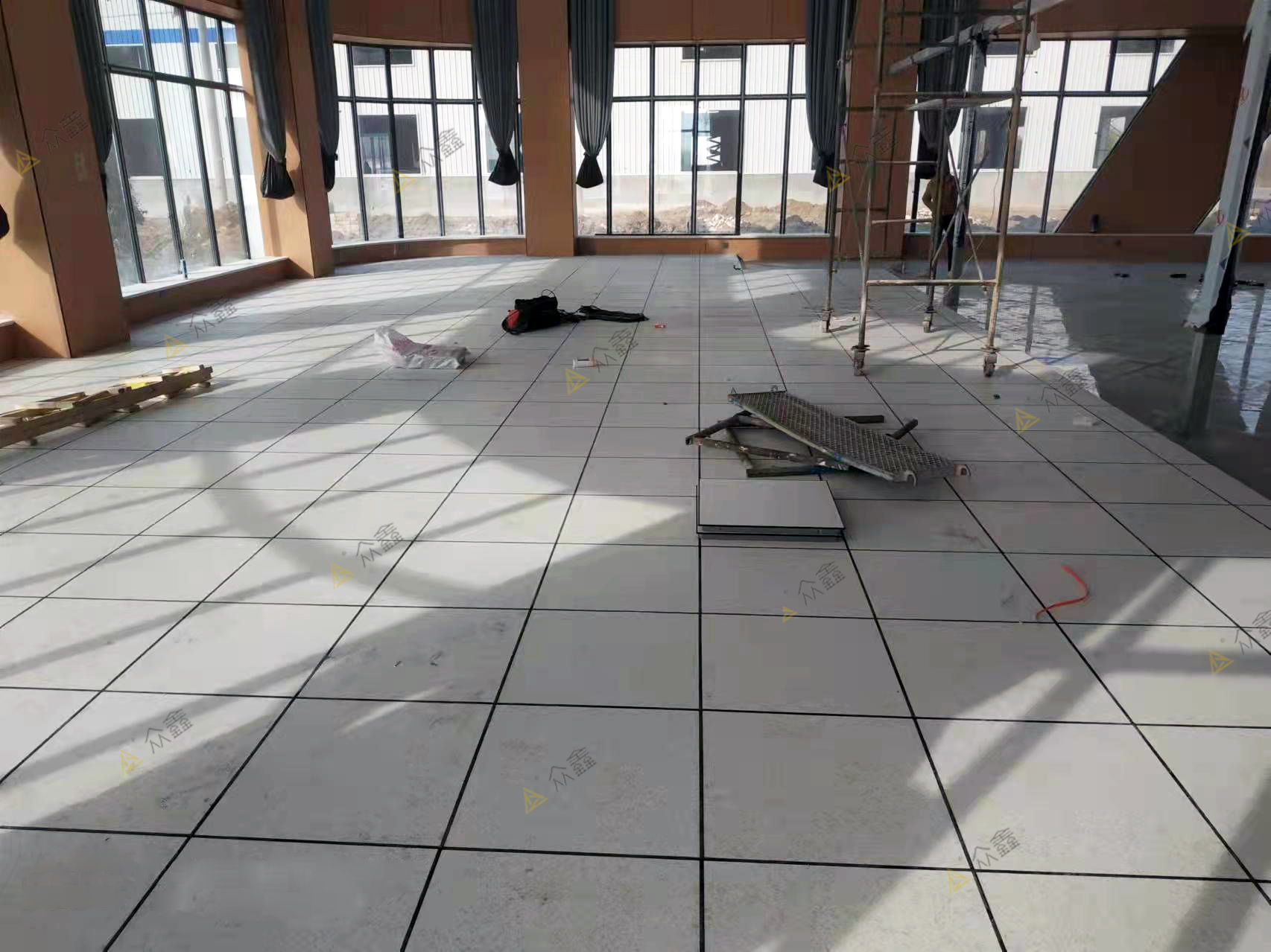 消防控制室安装防静电地板施工工艺