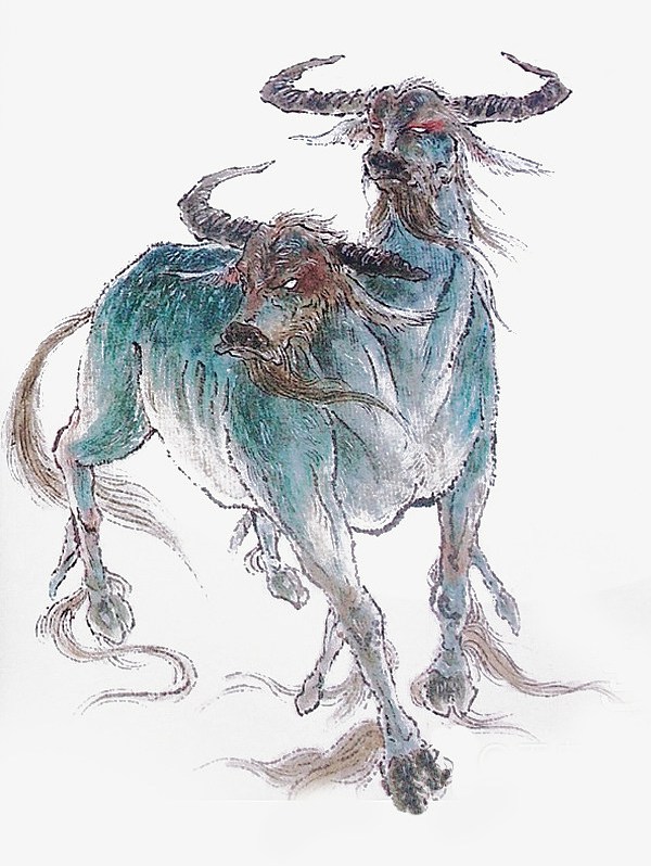 山海经异兽传说——何罗鱼,穷奇,天神