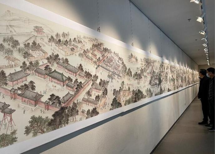 正定版清明上河图!15米长《正定胜迹图》画卷亮相河北正定