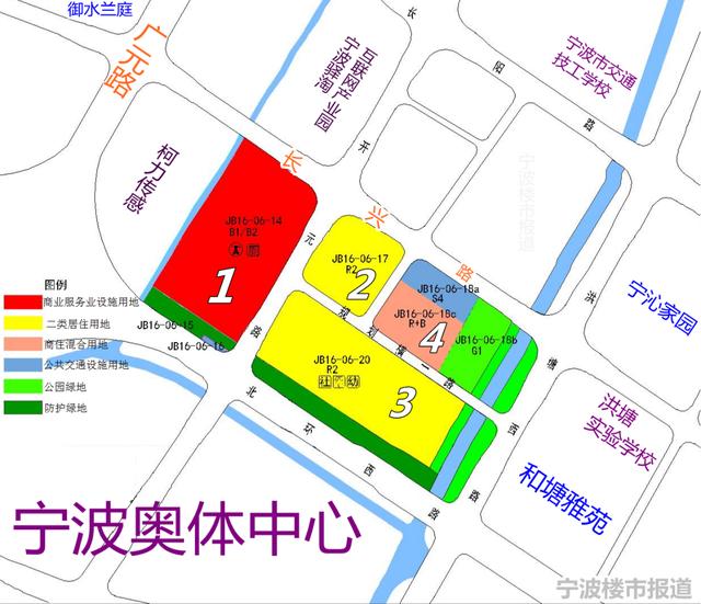 宁波奥体中心北侧区块拟调整规划 将新建公交场站