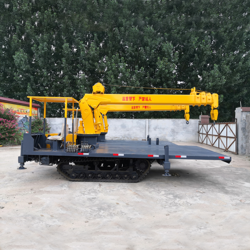 厂家供应履带随车吊 园林背树吊车三轮平板吊车