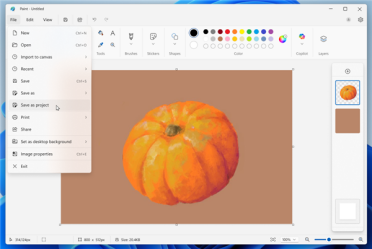 Windows 11画图应用获重磅更新！新增.paint项目文件：可保存编辑
