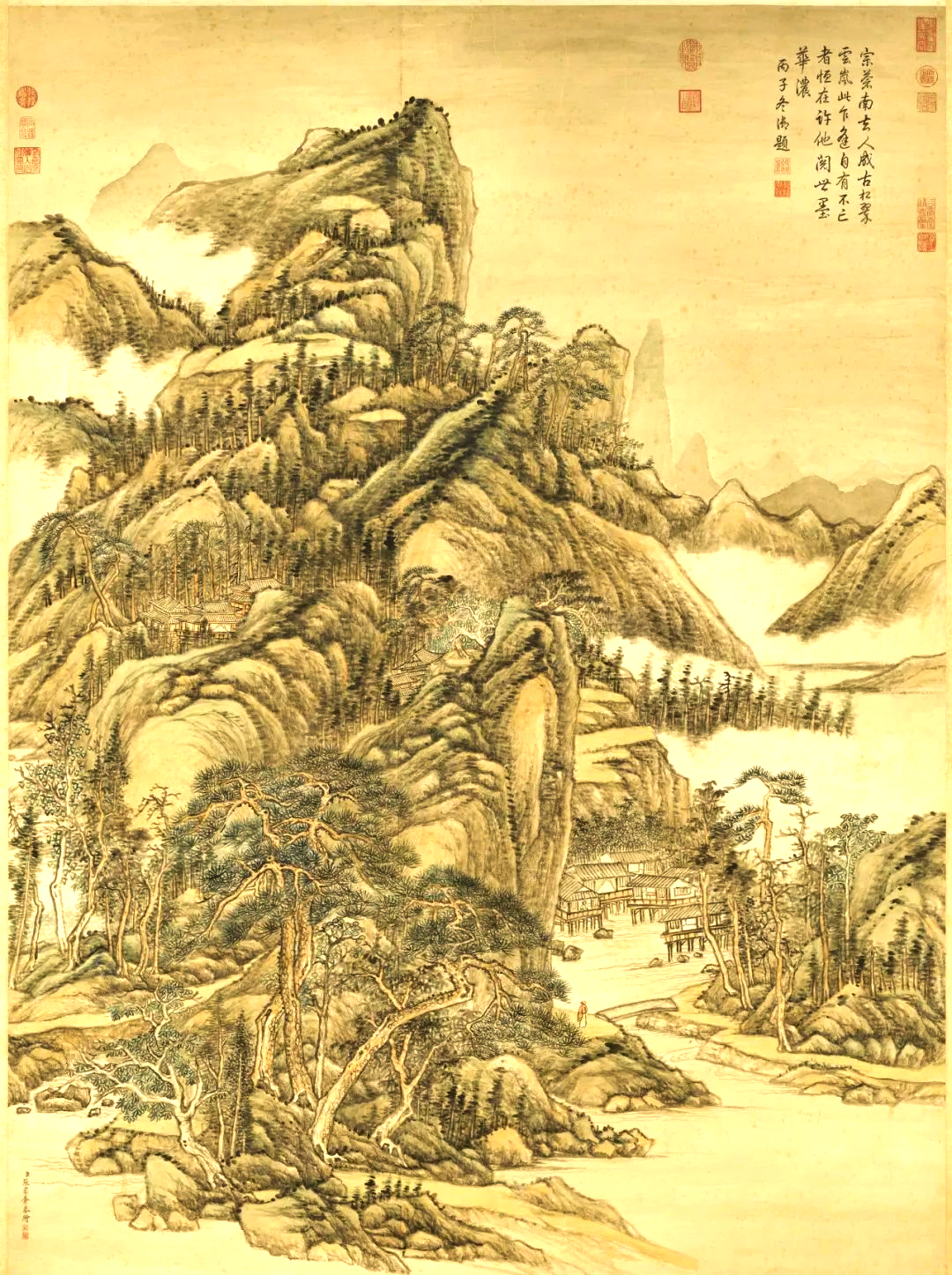 宫廷画家张宗苍的江南山水,清丽世俗的独特表达