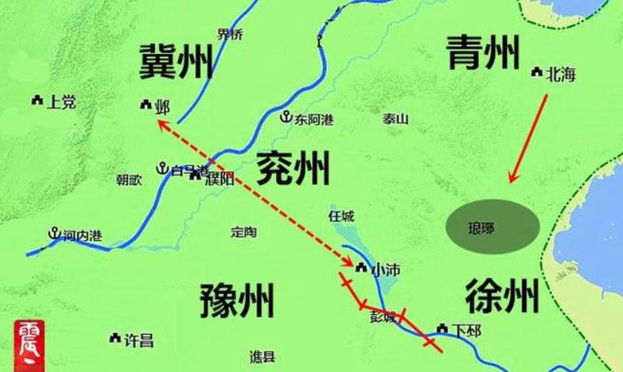 沛县的别称,位于豫州刺史部,是兖州,豫州,徐州三州的交汇处,地理位置