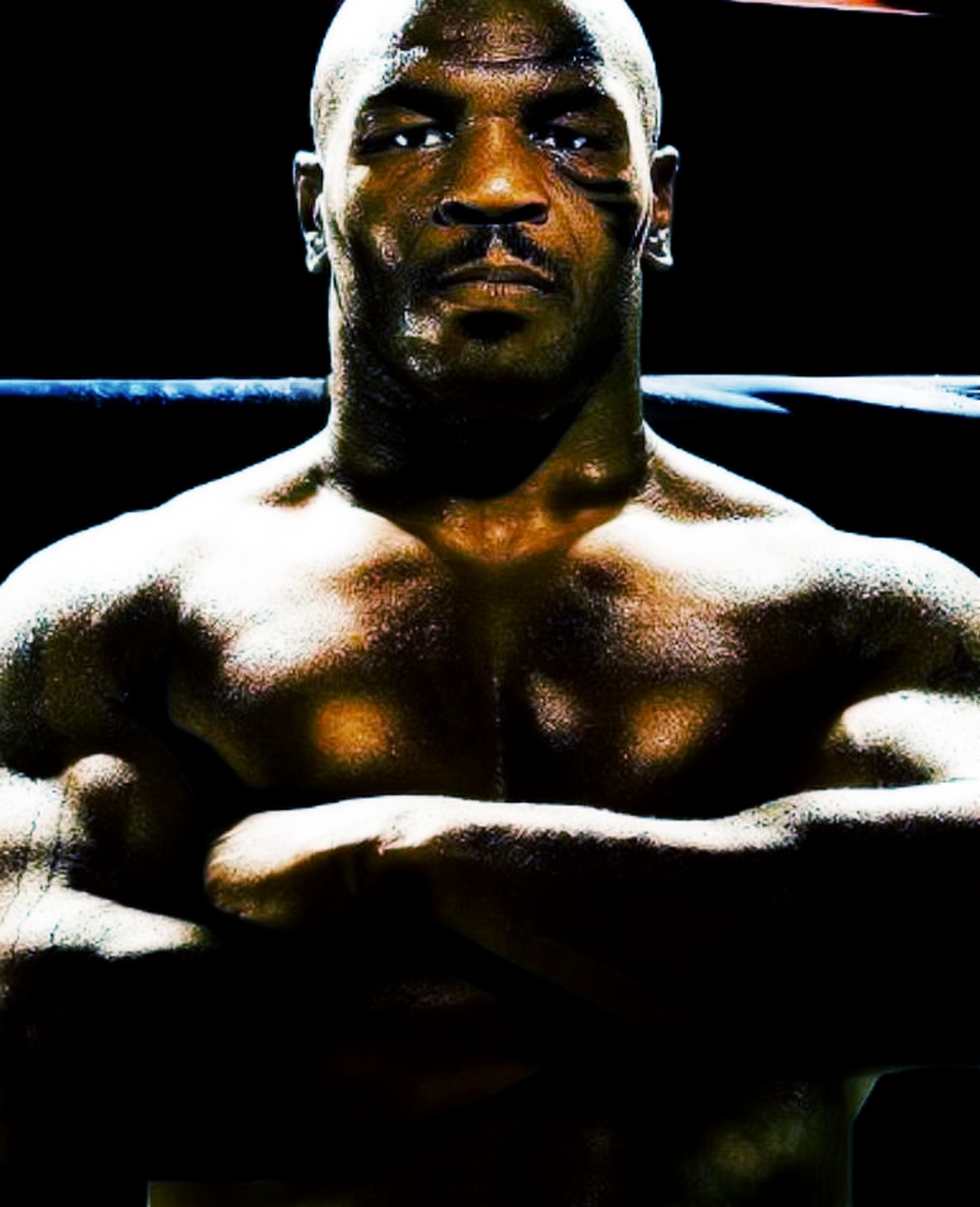 1988年,泰森在日本参加活动时,拍摄了泰森与相扑选手互动的镜头.