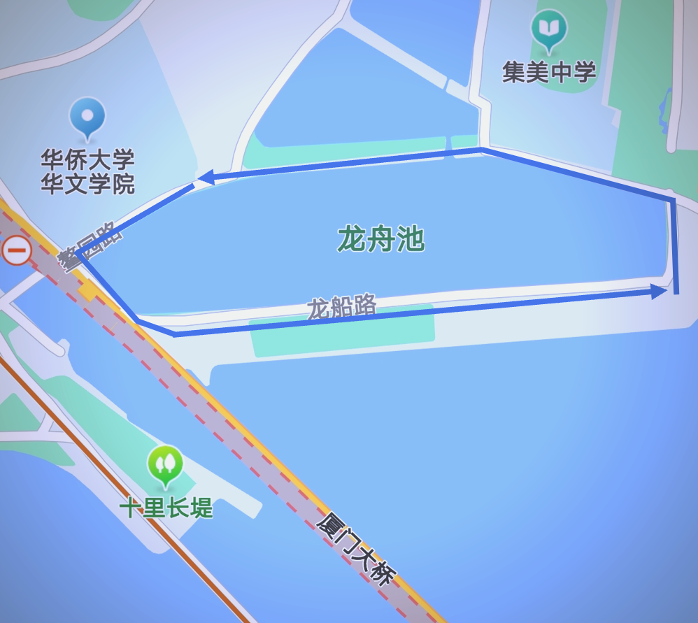 杏林湾与集美湖从龙舟池出发,继续探索集美的自然风光,下一站便是杏林