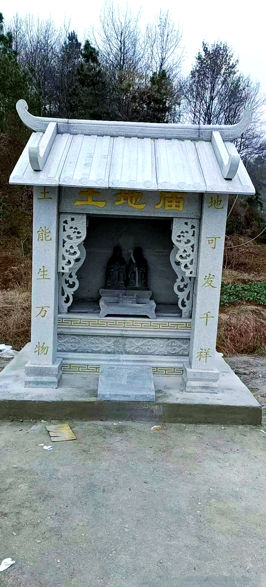 石雕土地庙为何规模普遍较小?