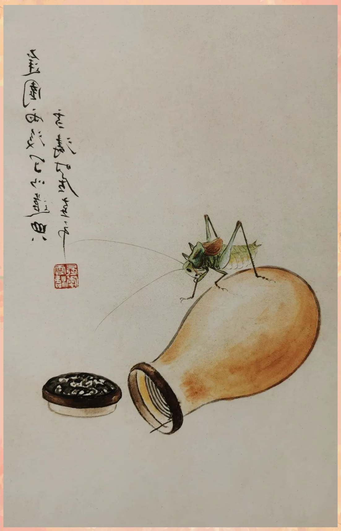 王雪涛的蝈蝈,纺织娘,蟋蟀作品精选及文化解读