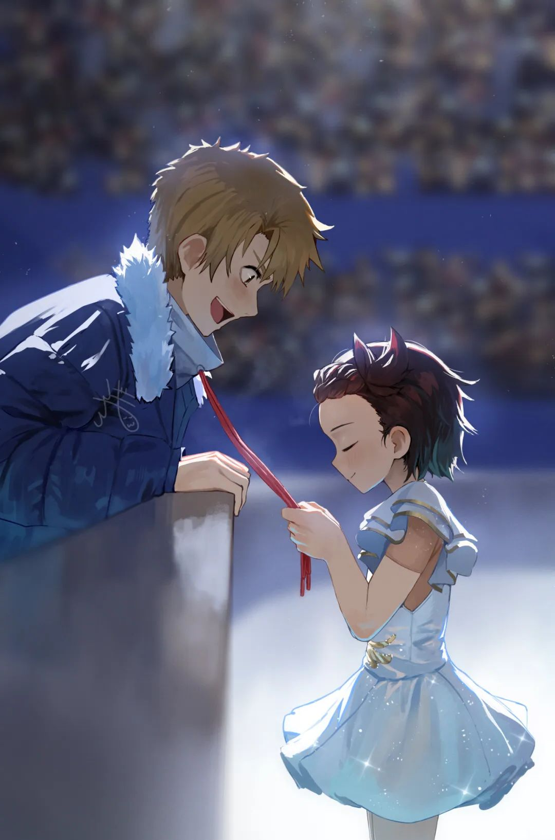 金牌得主:滑冰场上的梦想与激情的视觉盛宴