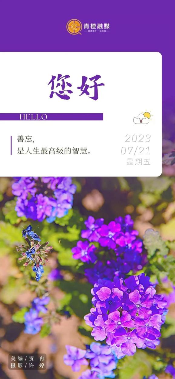 【青橙海报】善忘,是人生最高级的智慧