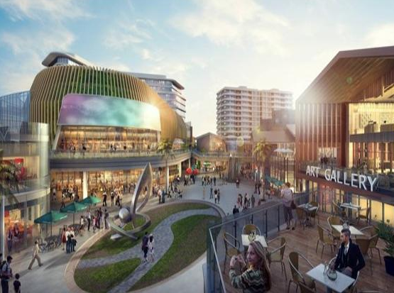 宁波华侨城欢乐海岸2020年12月开业,购物中心设计会聚之所