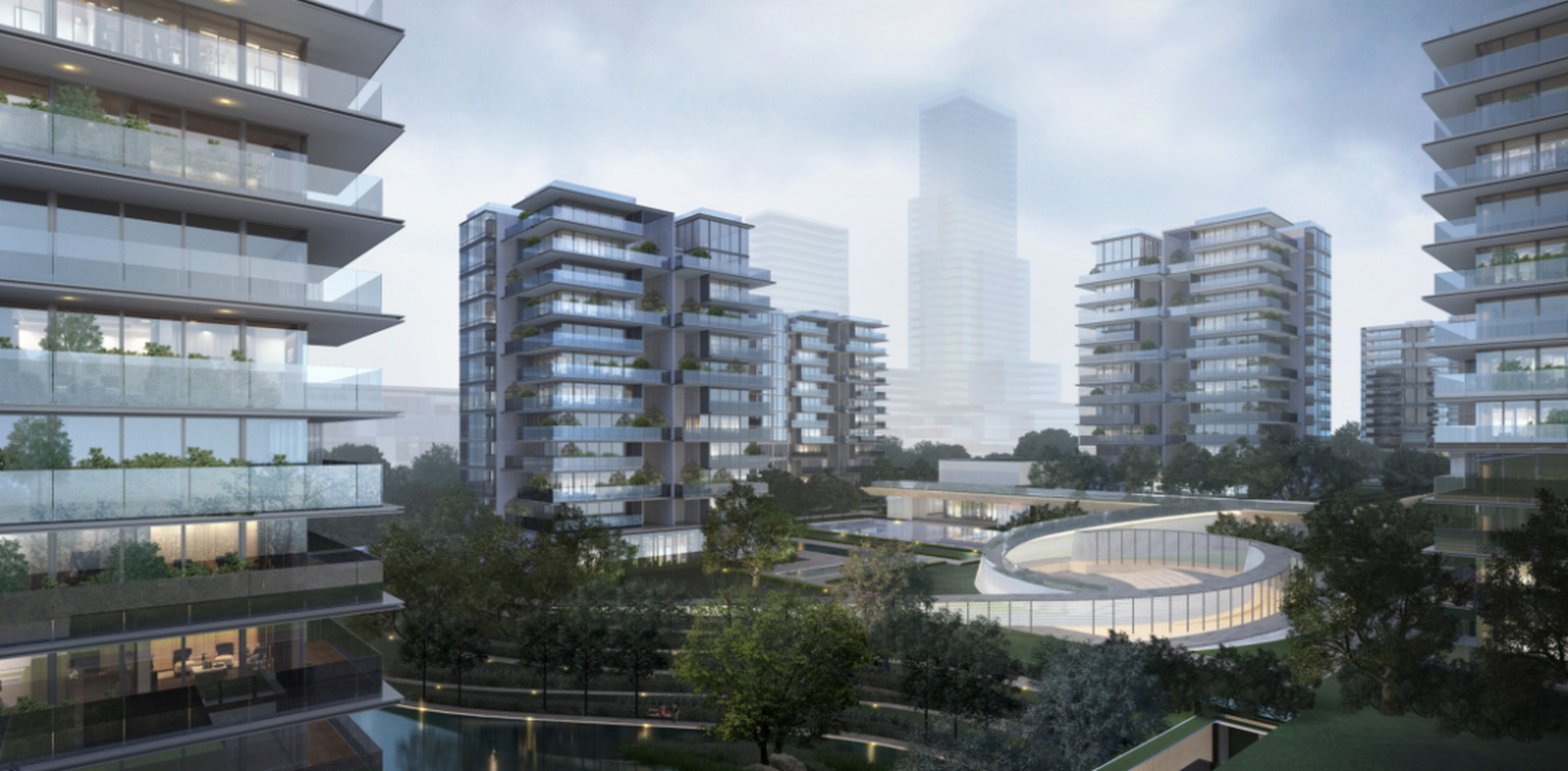 万科重庆照母山项目现代山地小高层洋房豪宅中标方案.