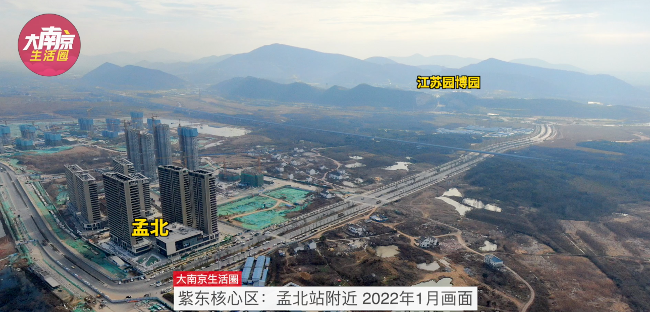变化有点大!高空俯瞰南京紫东核心区