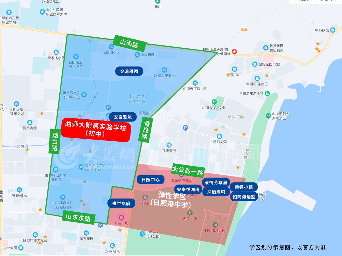 东港市中学学区划分图图片