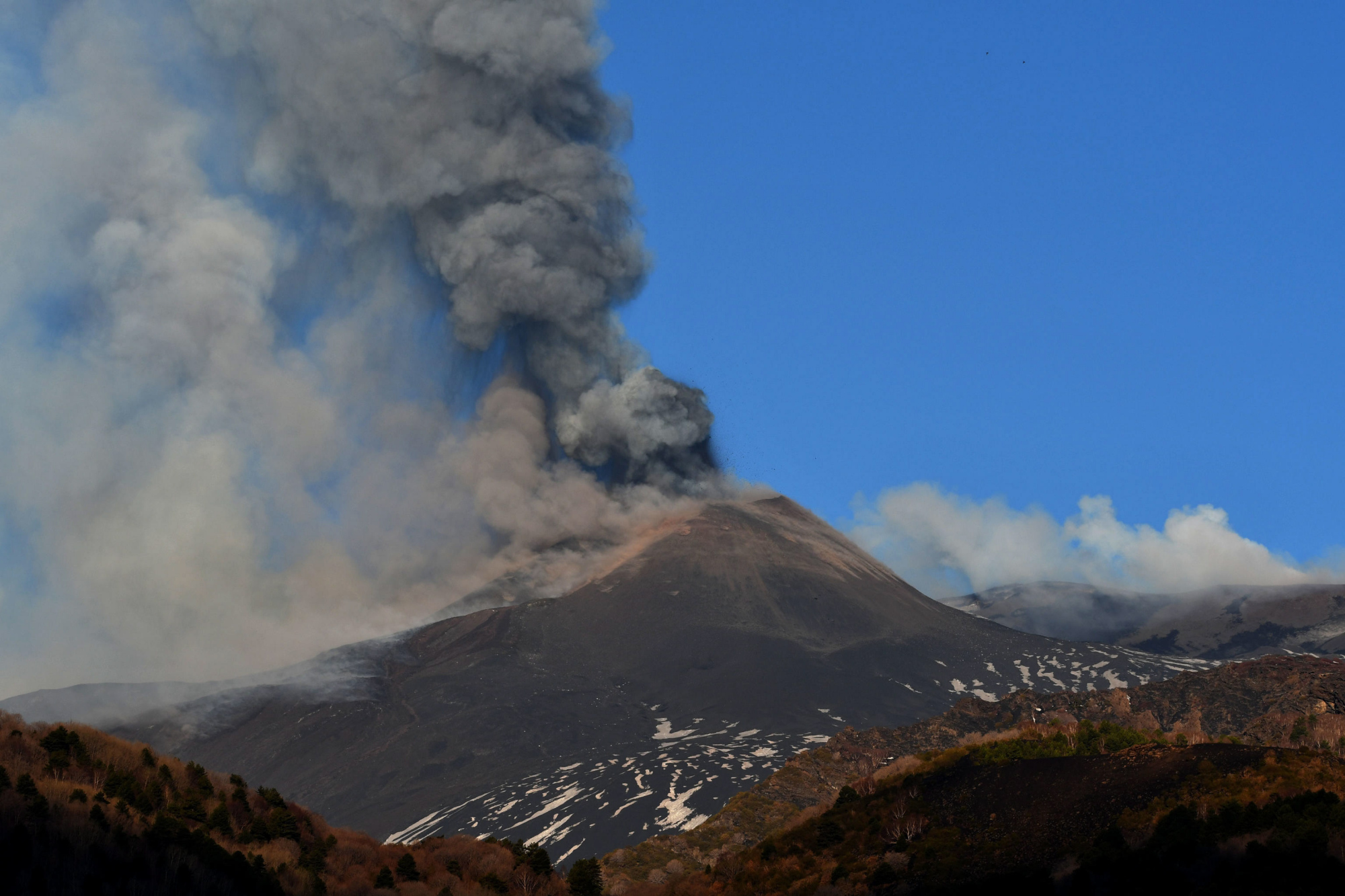 (2)埃特纳火山喷发