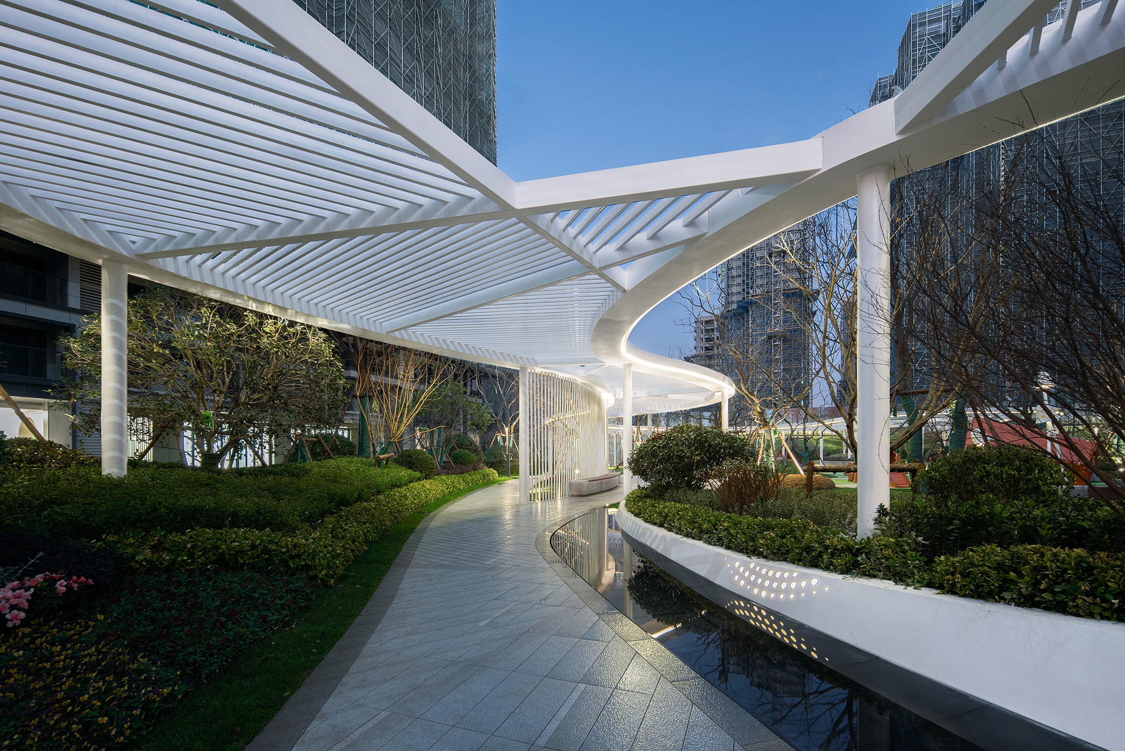 新中式风格廊架是什么?中式景观廊架是传统文化和现代文化的融合