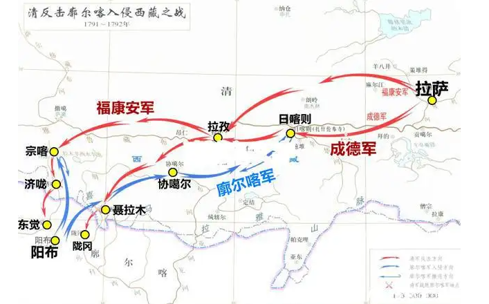 廓尔喀之役,清朝中后期的辉煌,打到尼泊尔首都加德满都!