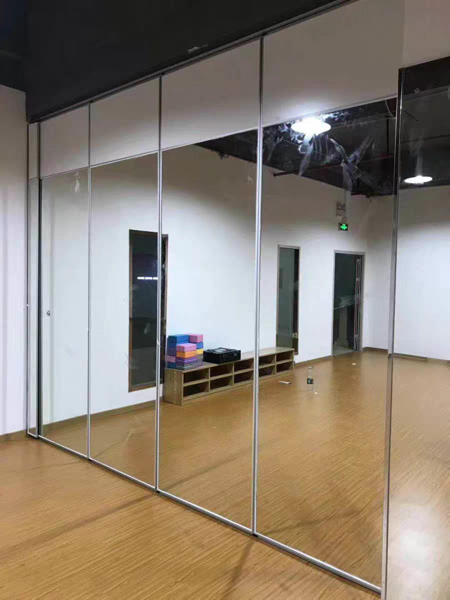 舞蹈室镜面移动隔断分享案例