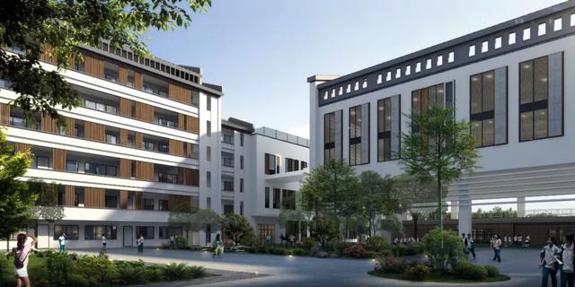 平洲二中俯瞰效果图.