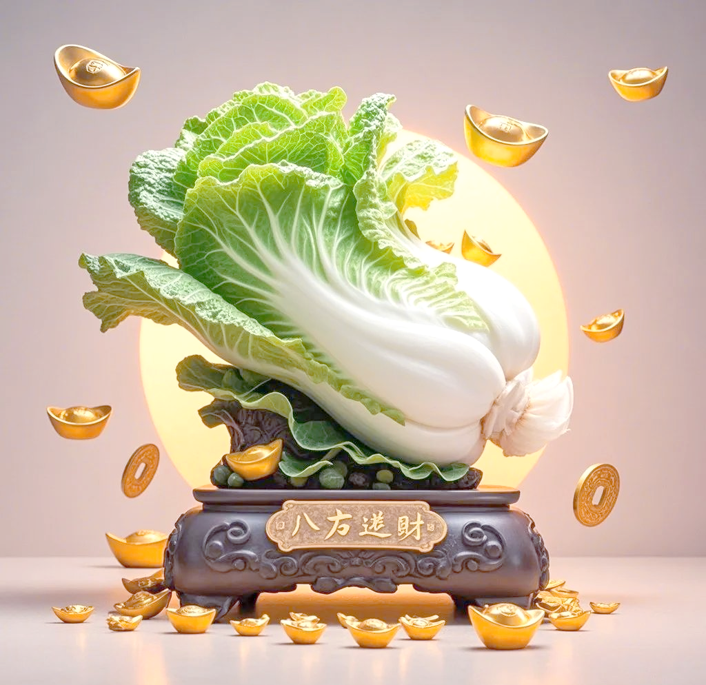 白菜聚财,好运相伴左右