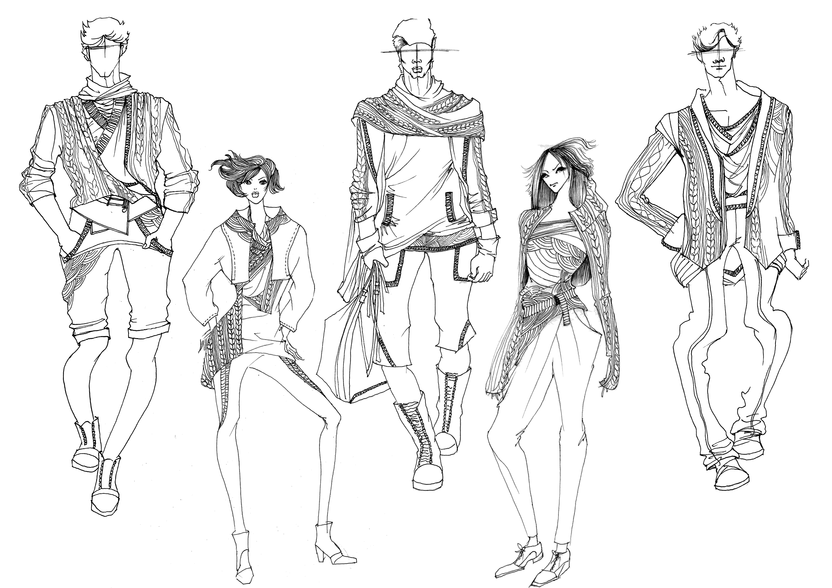 第二章 服装绘画中的人物表现