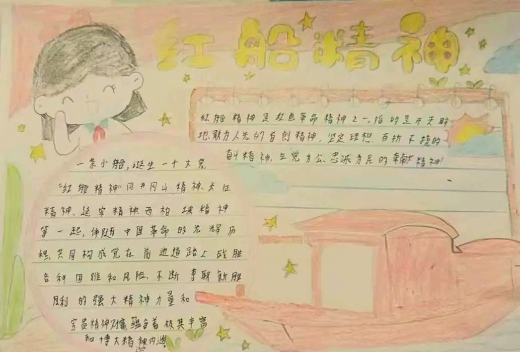 漓江小学红船精神手抄报展评的启示