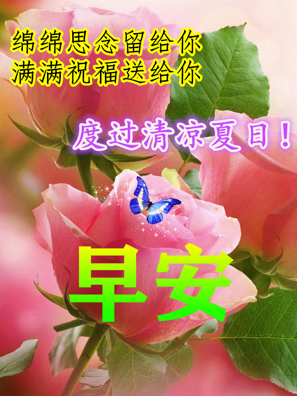 天气炎热早上好图片,注意防暑早上好带字,夏天早上好问候大全