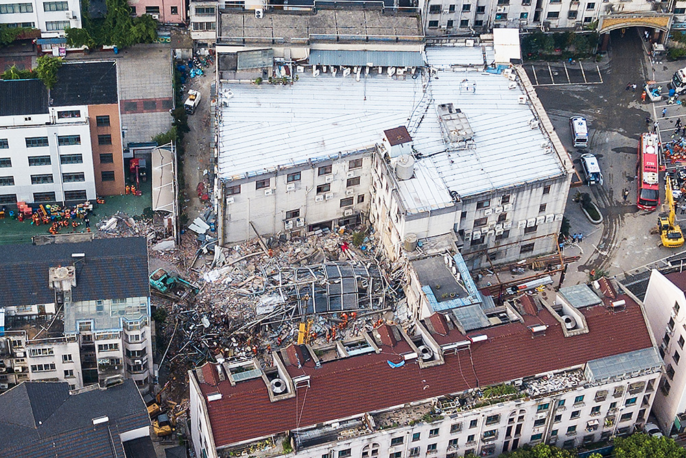 「图集」苏州酒店坍塌事故搜救工作结束,17人遇难