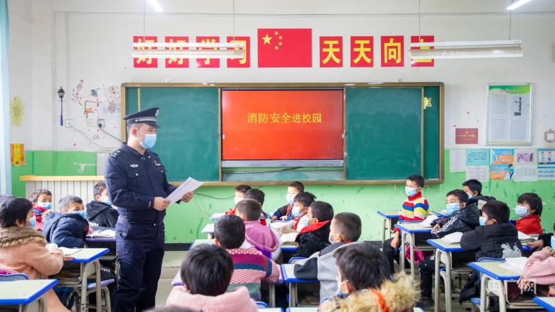 新疆疏勒:开展消防安全宣传进校园活动