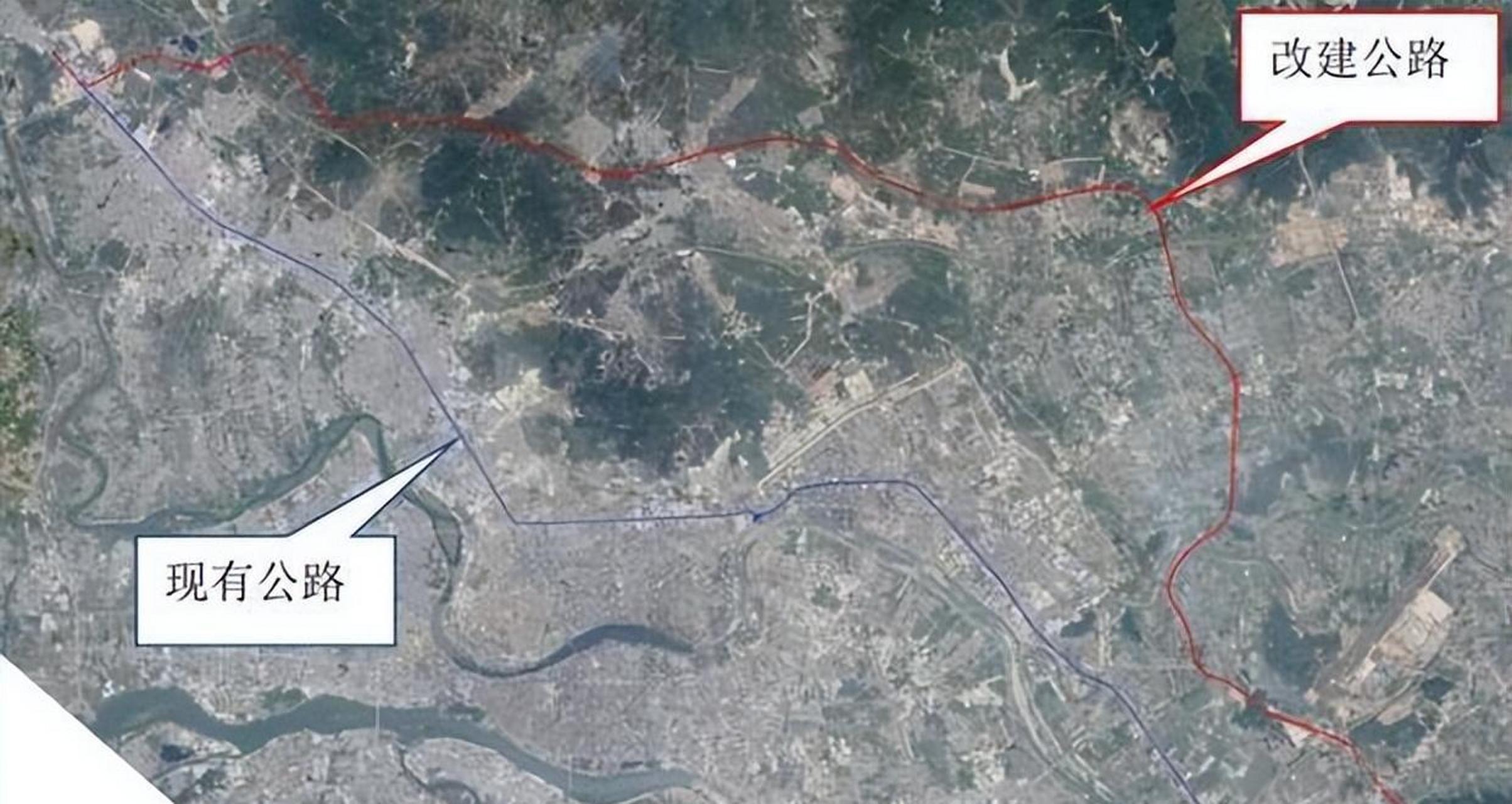 4亿元对一段国道进行改建,该国道位于广东省内陆地区,连接了多个城市