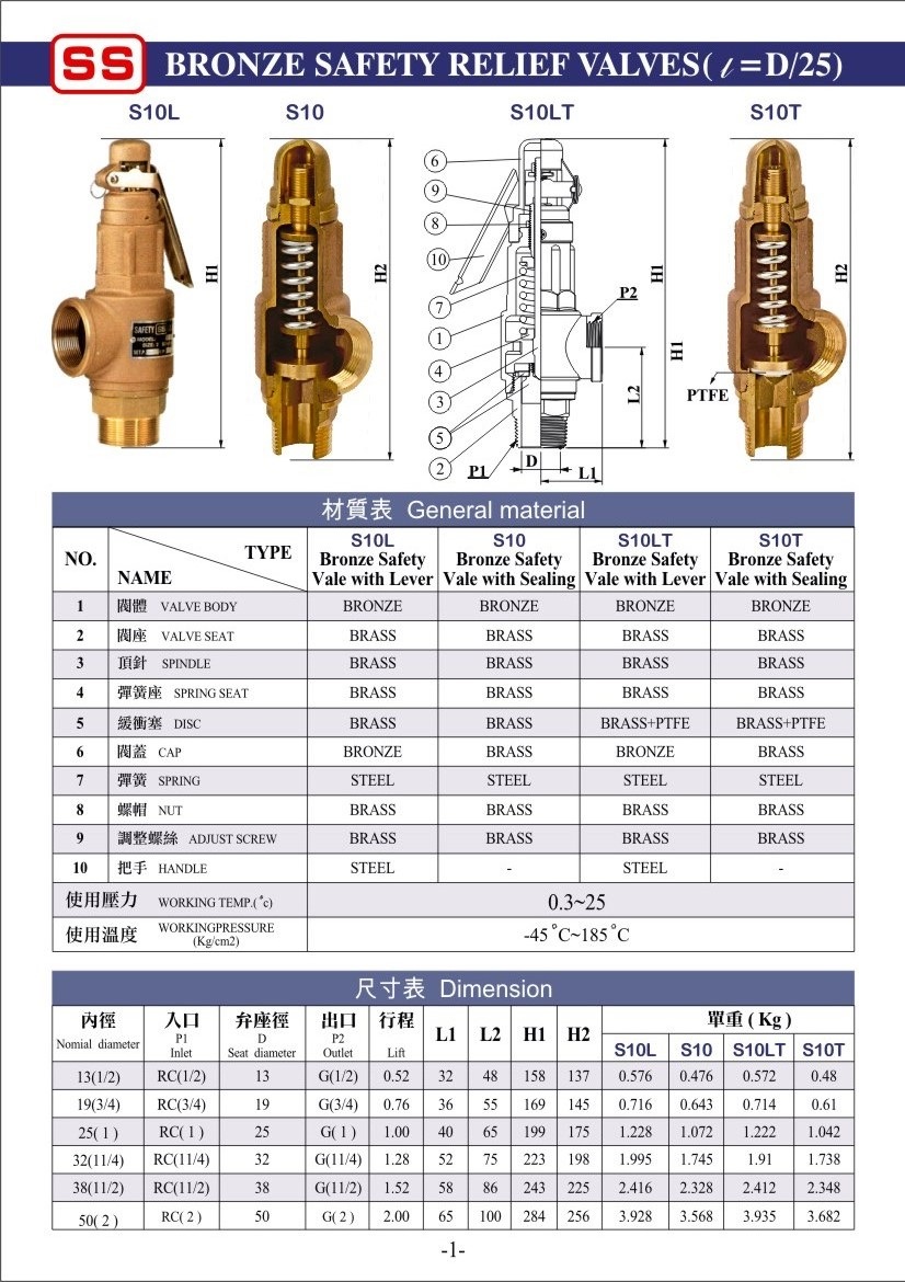 ss安全阀台湾ss安全泄压阀