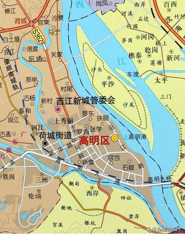 西樵镇社区划分地图图片