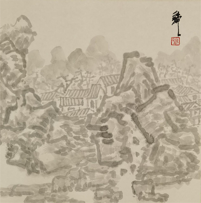 艺术鉴赏网:"祭墨有灵"的王和平手指画