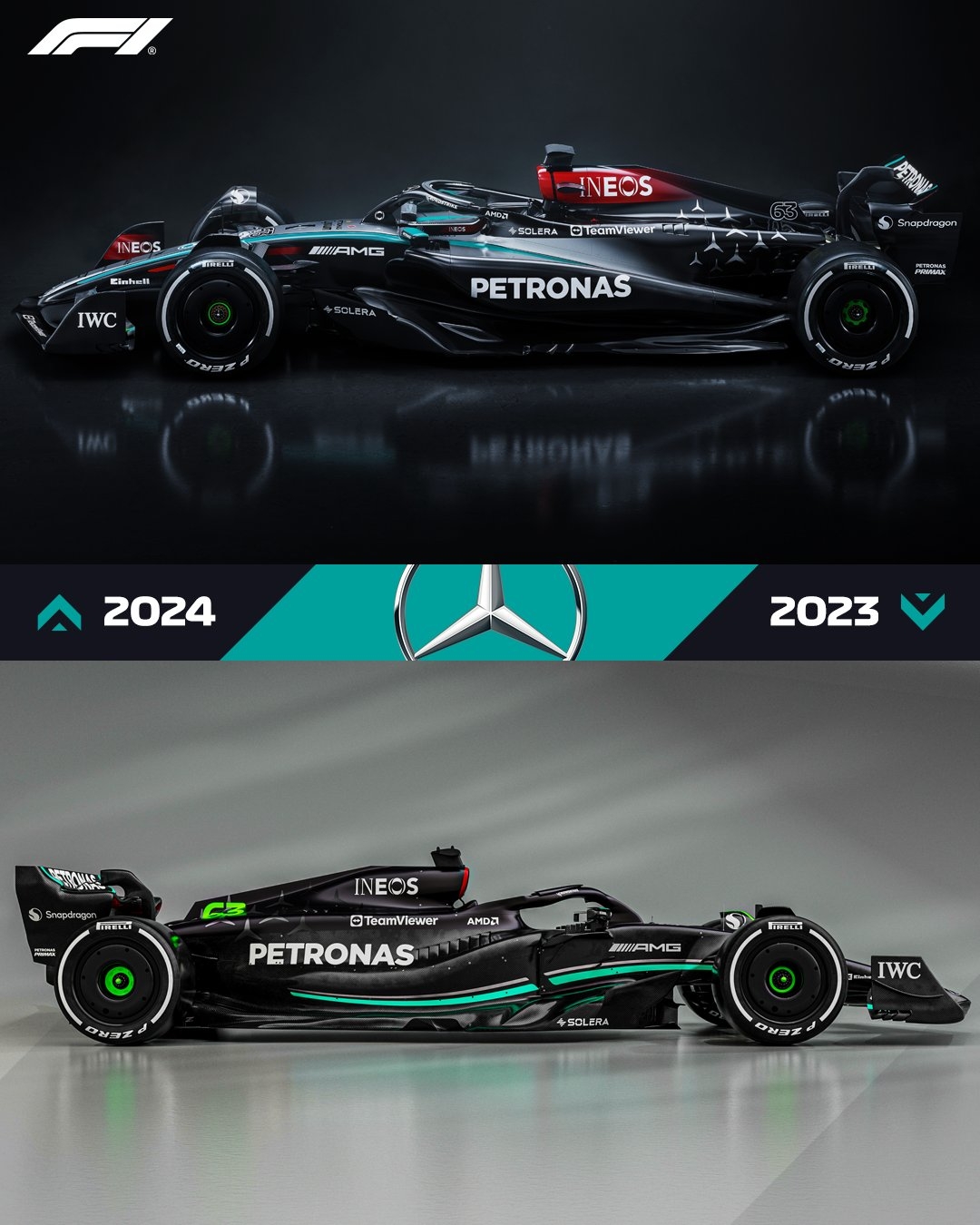 银剑出鞘!梅赛德斯奔驰发布新赛季f1赛车——w15