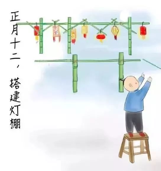 年俗|大年十二搭灯棚