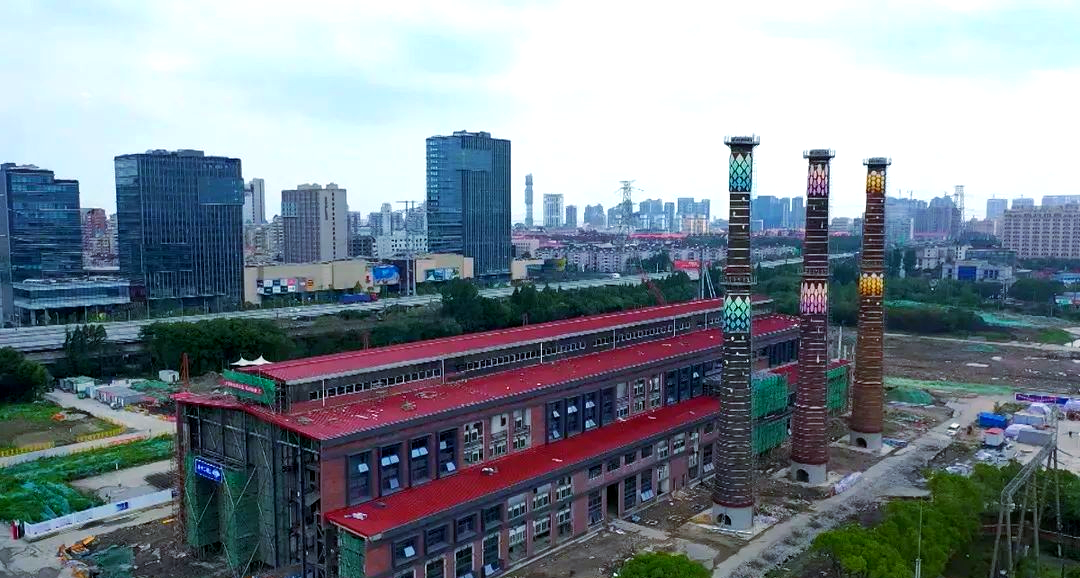 工业烟囱华丽转身,吴淞创新城首发项目进展引关注