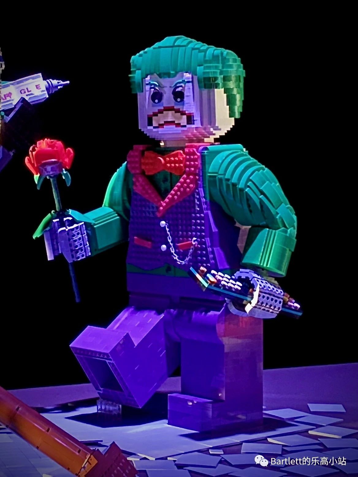 来自pasq67和kloou共同的作品,大号乐高蝙蝠侠和小丑场景