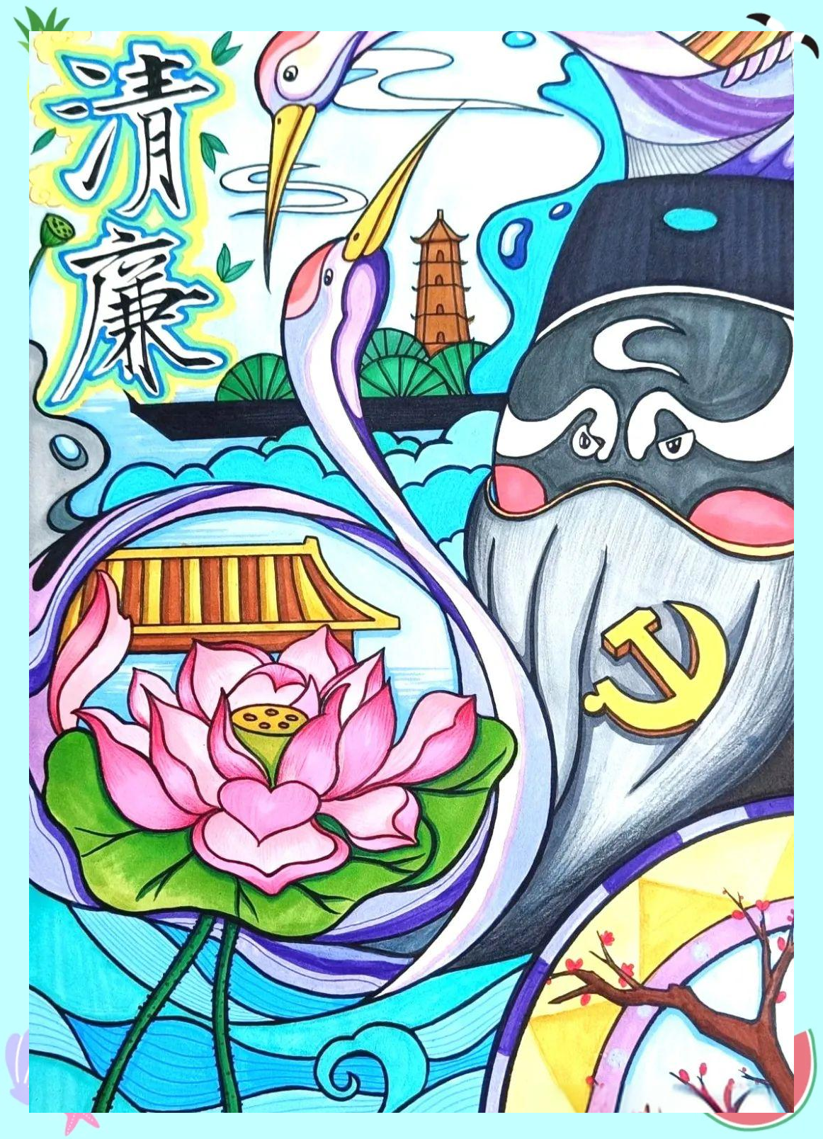 通过精湛的绘画技艺,历史古建筑的传统韵味得以生动展现,同时,中国