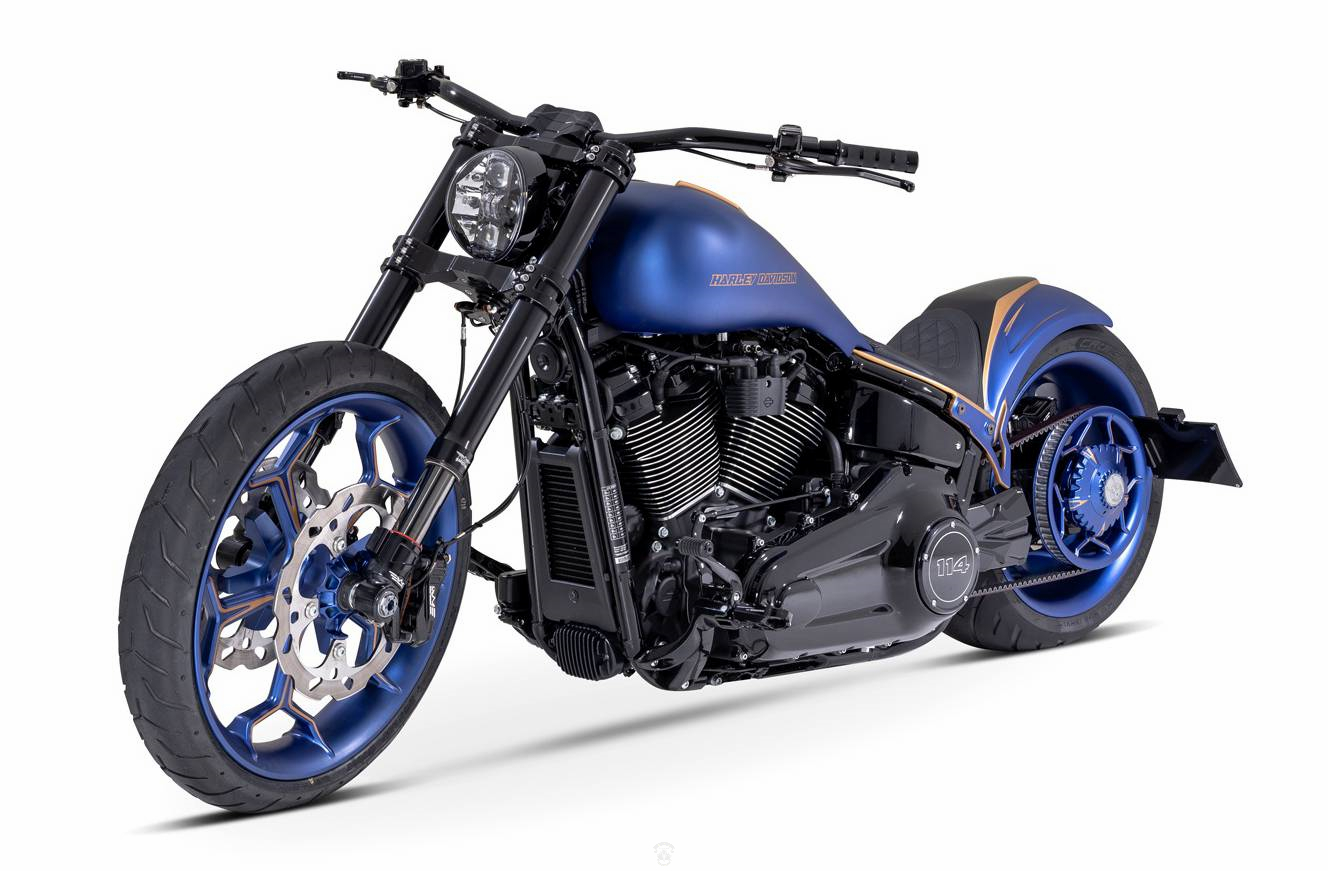 蓝色奇迹哈雷突破者breakout改装欣赏