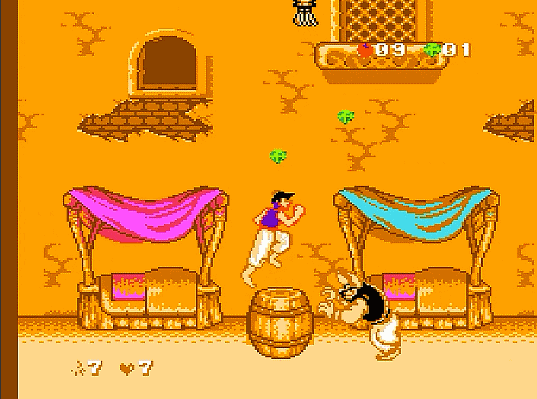 fc经典系列-阿拉丁,多年后才知道当年玩的居然是山寨版