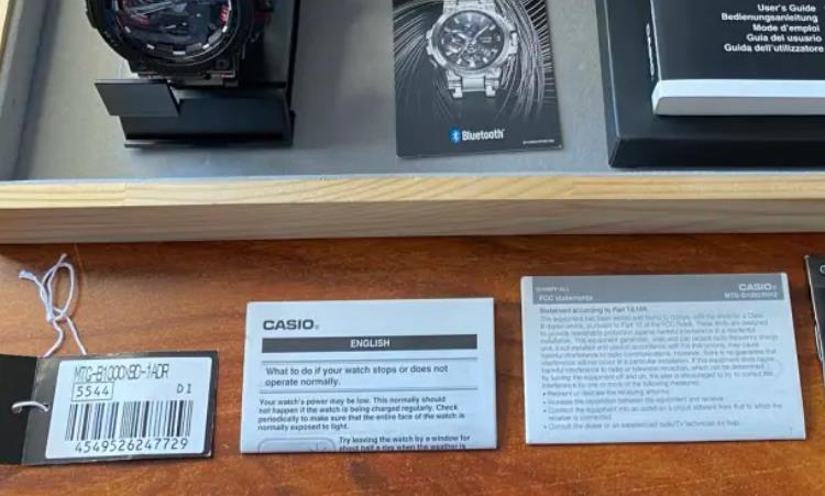 卡西欧保修卡什么样子