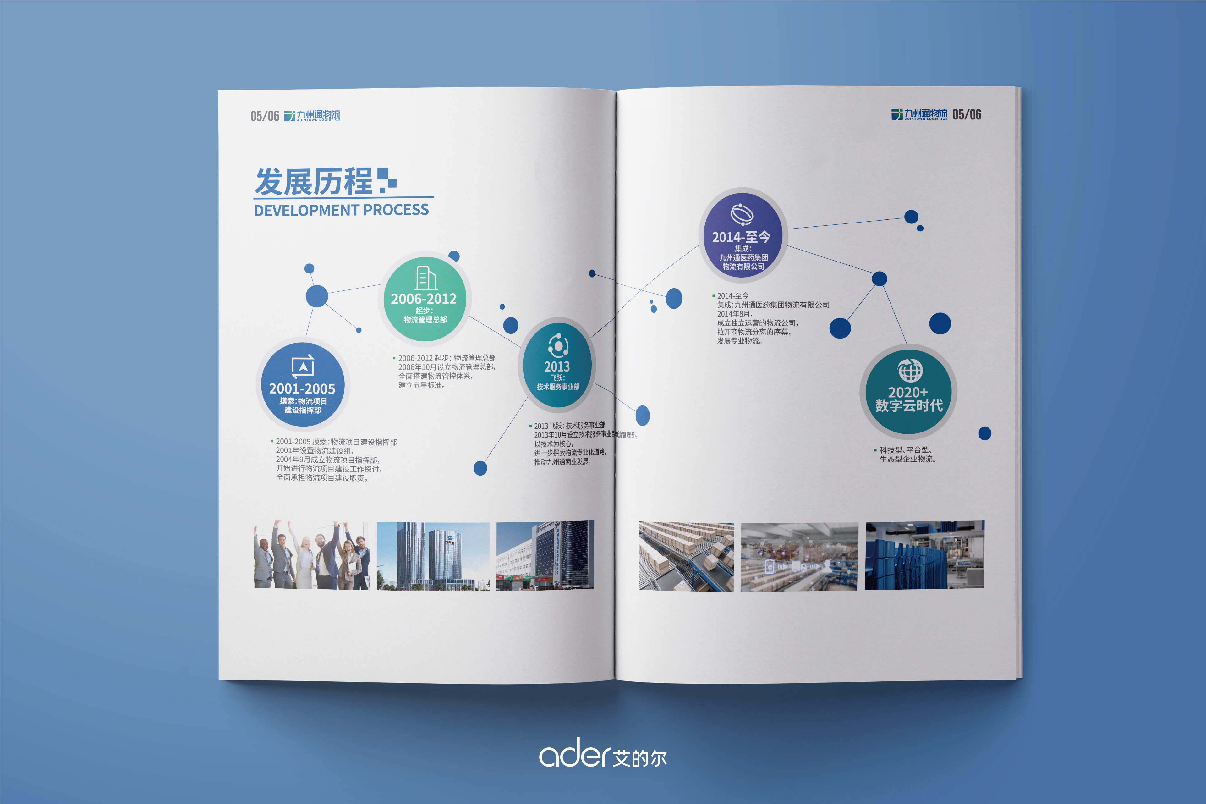 九州通物流公司画册设计分享,满满的高级感